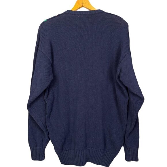 Vintage Archie & Brown Son Argyle Knit Sweater, V-Neck, Preppy Aesthetic, Cotton - Picture 5 of 5